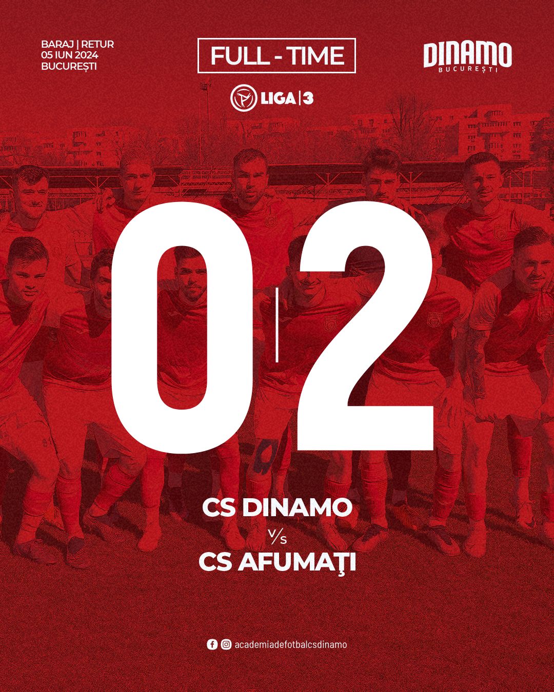 CS Dinamo București încă poate promova în Liga II