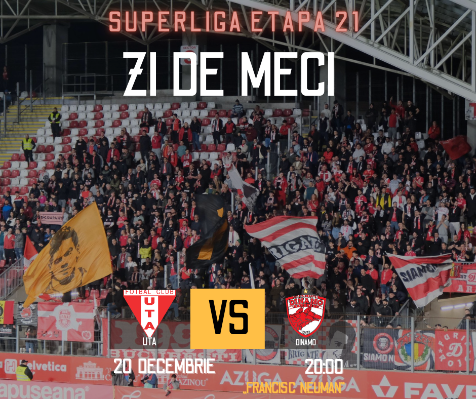 UTA – Dinamo | Final de an cu miza primului loc. Posibilul prim 11
