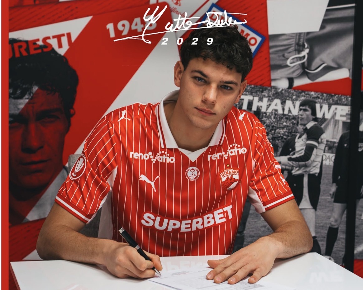 OFICIAL: Matteo Duțu a semnat cu Dinamo! Pe ce perioadă a semnat