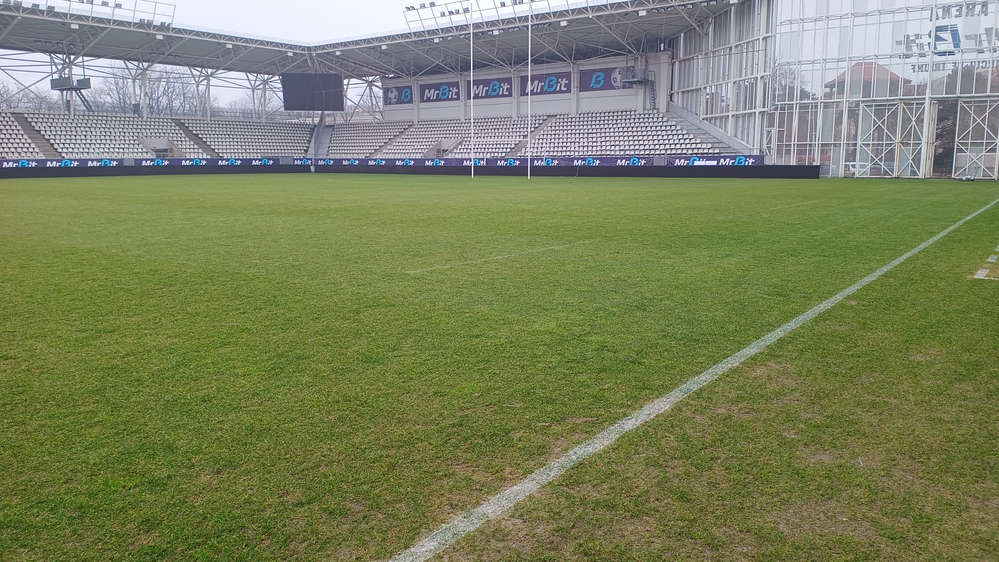 EXCLUSIV: Cum se prezintă gazonul înainte de Dinamo – Petrolul