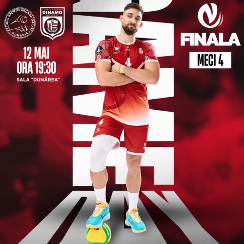 Victorie uriașă și la volei! Dinamo duce finala în decisiv